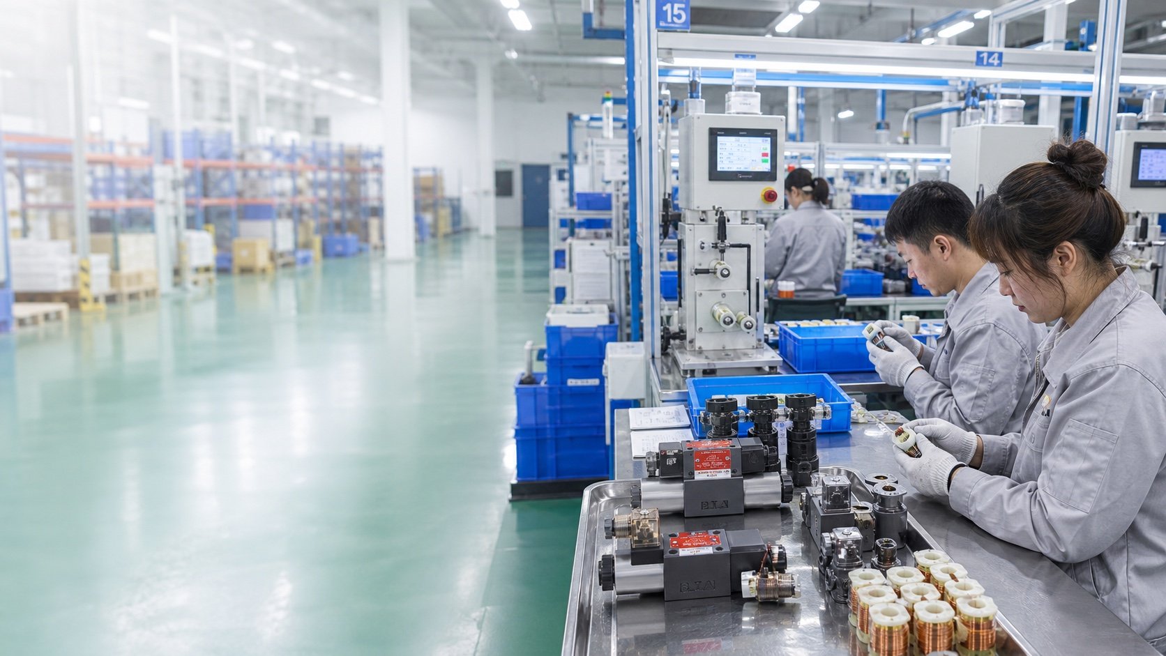 JIUDING hydraulic component production and quality control