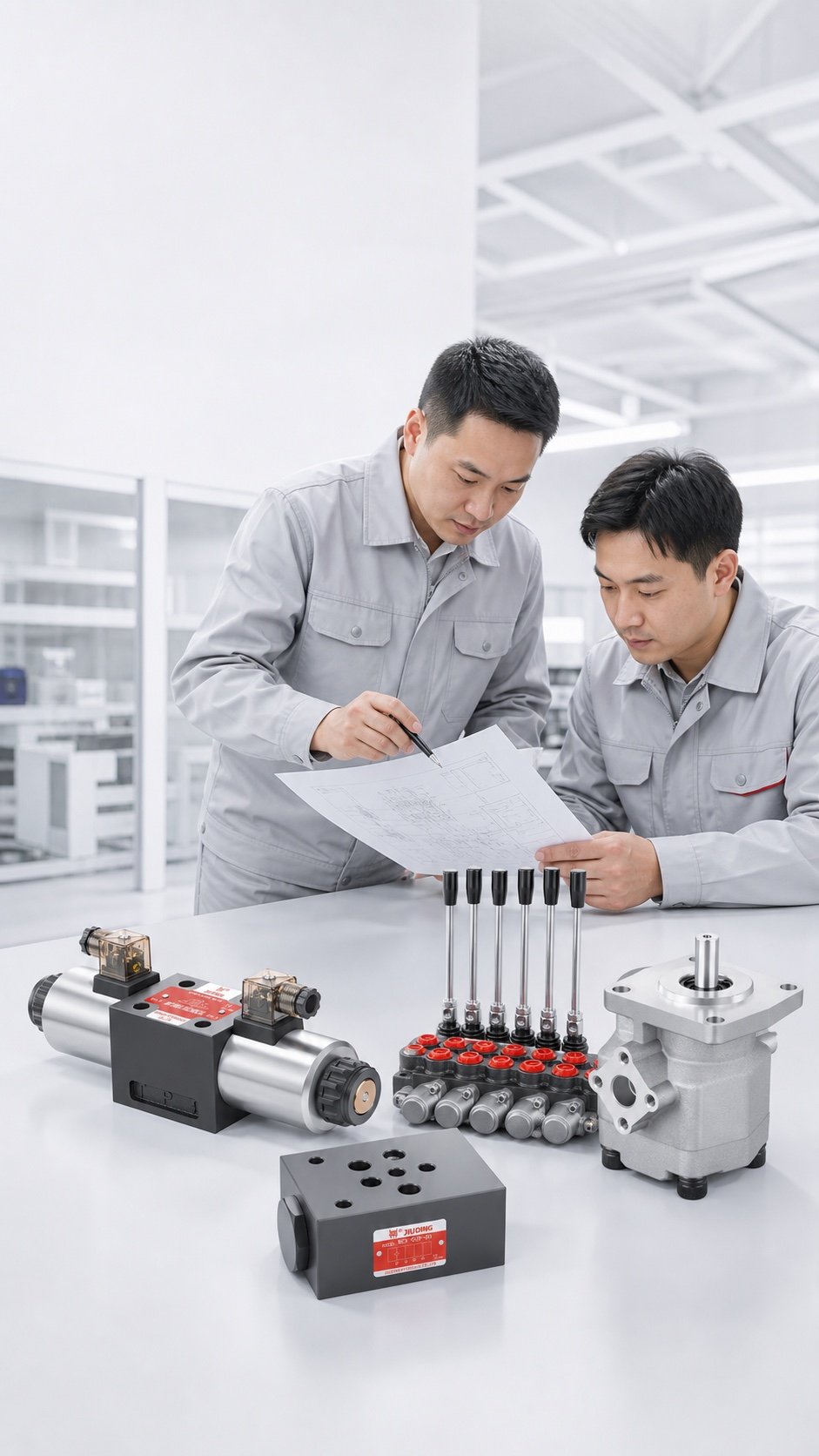 Industrial equipment applications for JIUDING hydraulic components mobile
