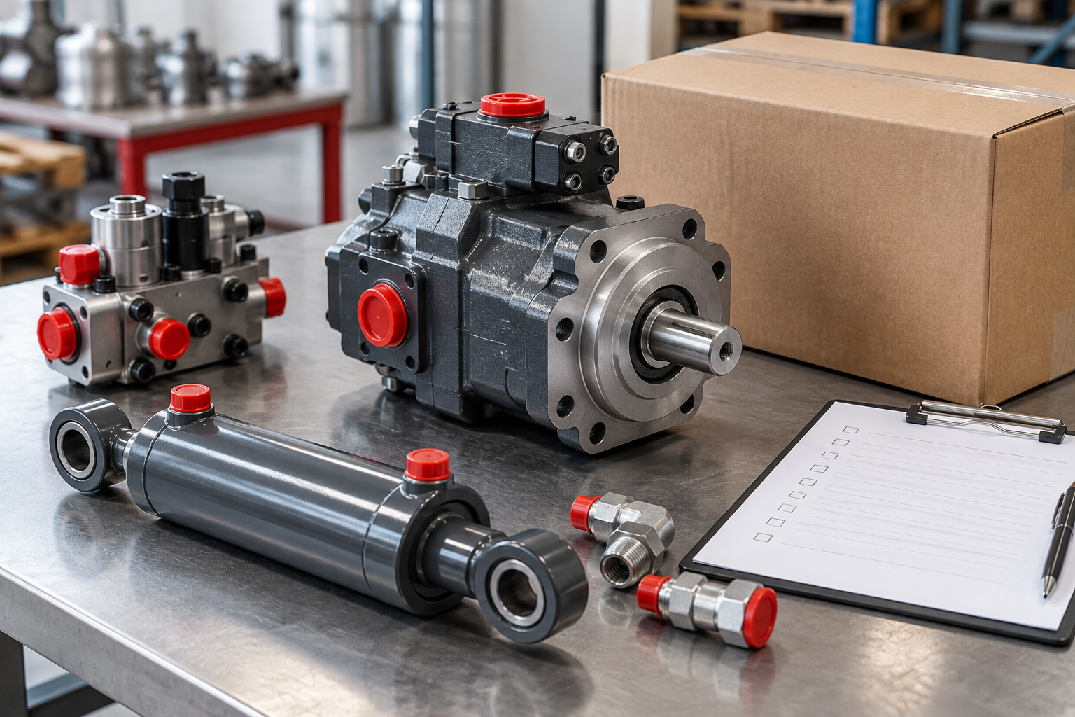 Photographing a Hydraulic Component for an Accurate Replacement Inquiry